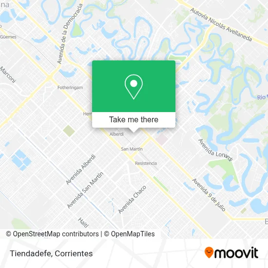 Tiendadefe map