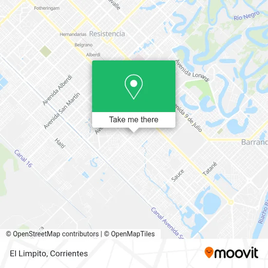 El Limpito map