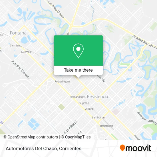 Automotores Del Chaco map
