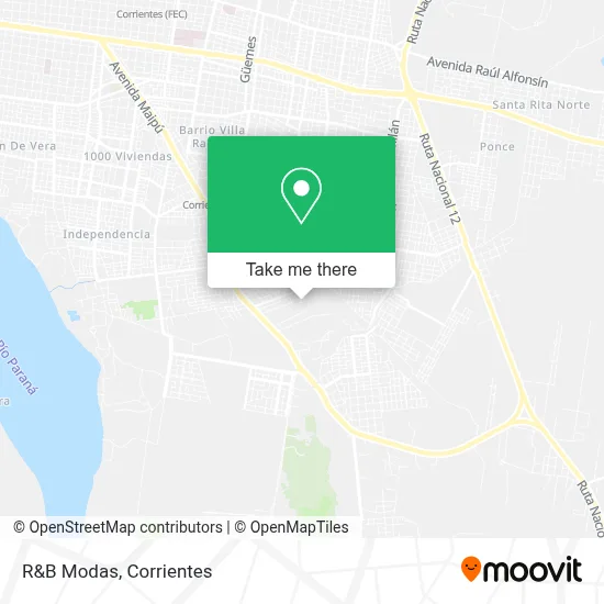 R&B Modas map