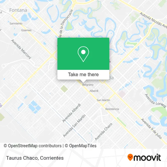 Taurus Chaco map