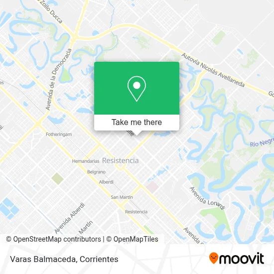 Varas Balmaceda map