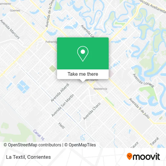 La Textil map