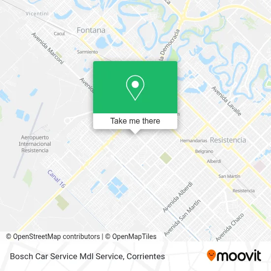 Bosch Car Service Mdl Service map