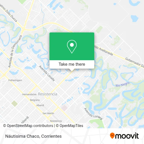 Náutisima Chaco map
