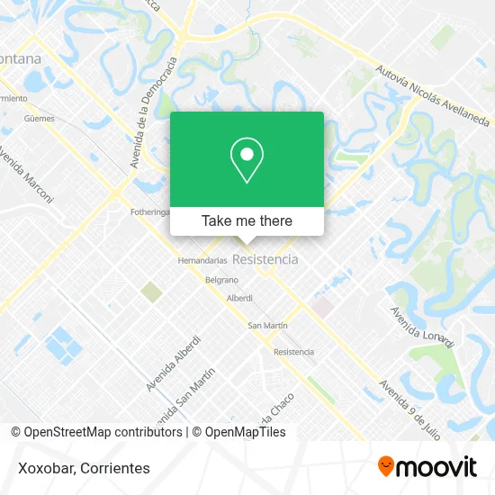 Xoxobar map