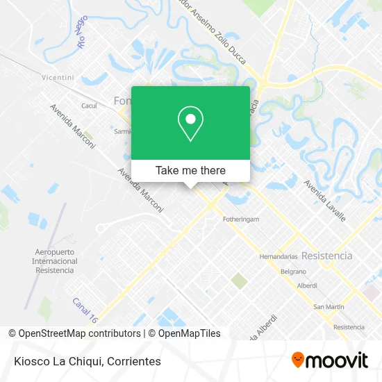 Kiosco La Chiqui map