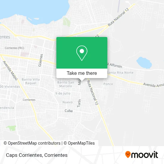 Caps Corrientes map