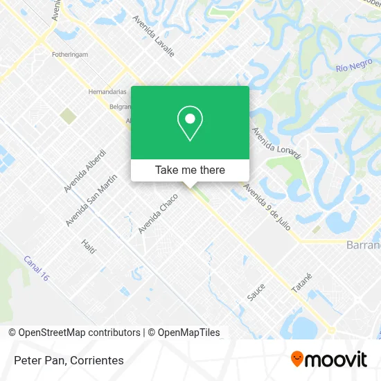 Peter Pan map