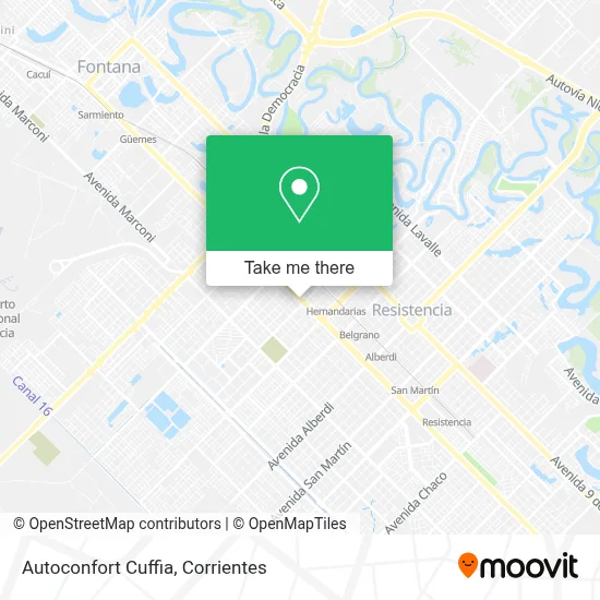 Autoconfort Cuffia map