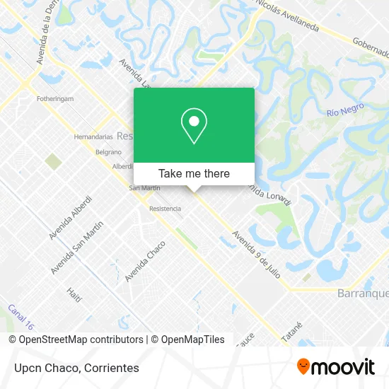 Upcn Chaco map