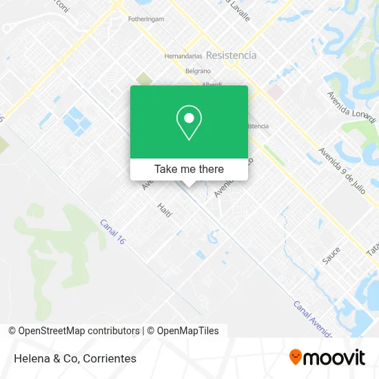 Helena & Co map