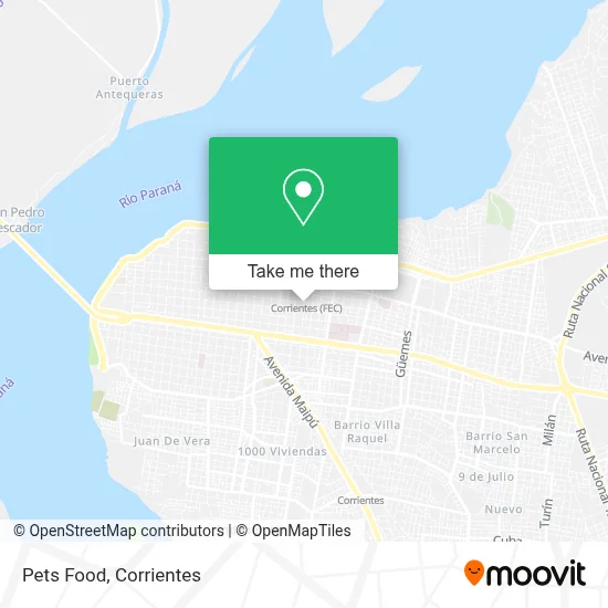 Pets Food map
