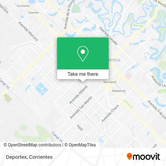 Deportex map