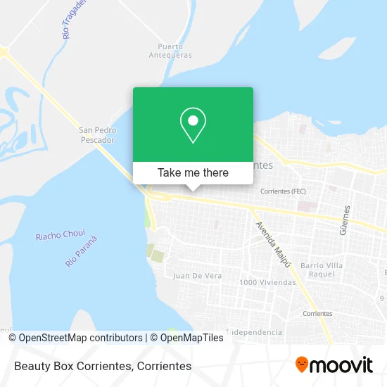 Beauty Box Corrientes map