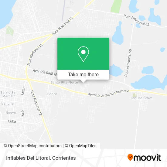 Inflables Del Litoral map