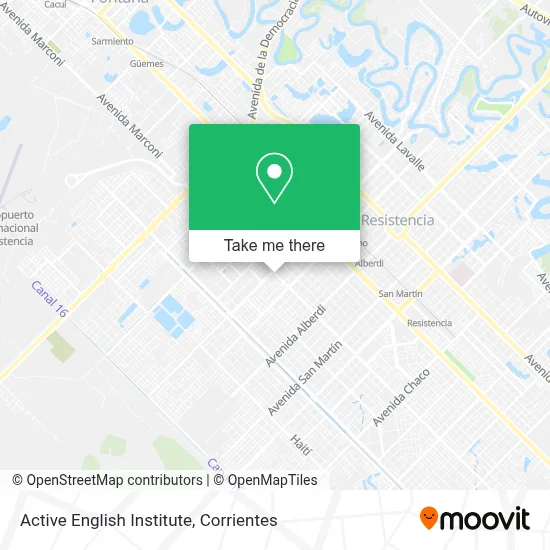 Active English Institute map