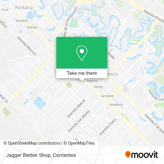 Jagger Barber Shop map