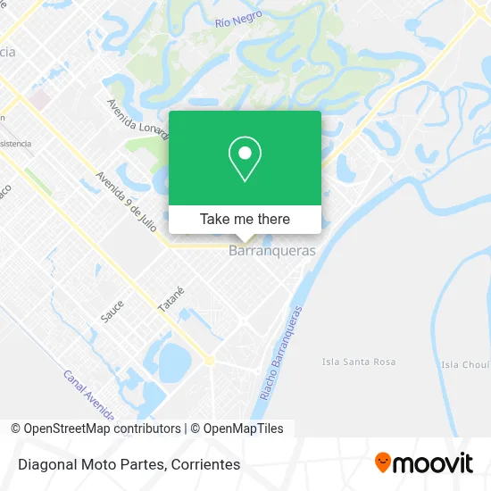 Diagonal Moto Partes map