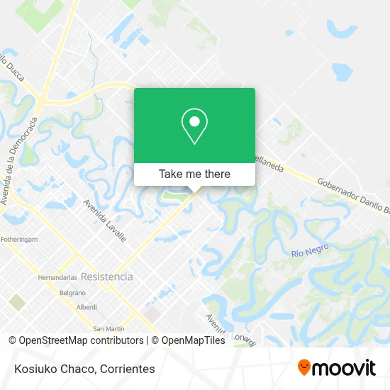 Kosiuko Chaco map