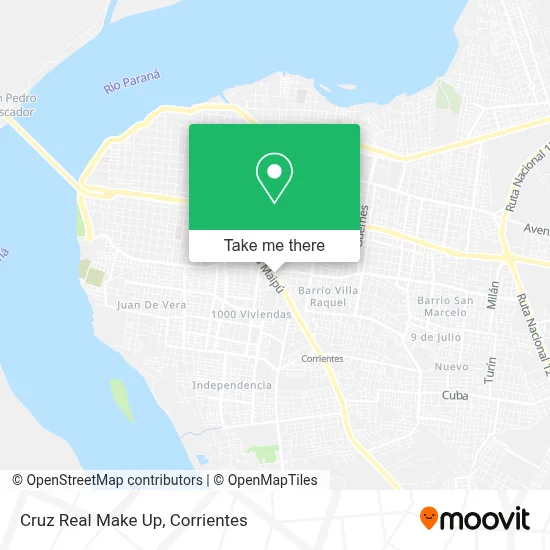Cruz Real Make Up map