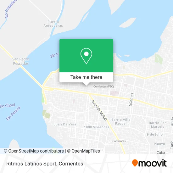 Ritmos Latinos Sport map