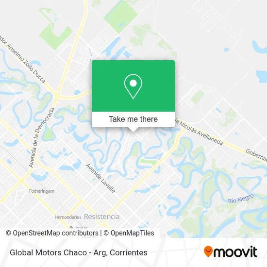 Global Motors Chaco - Arg map