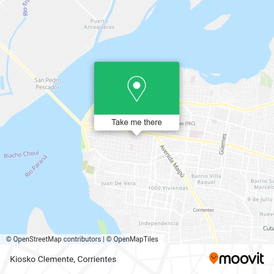 Kiosko Clemente map