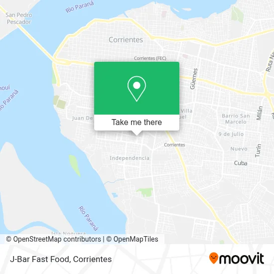 J-Bar Fast Food map