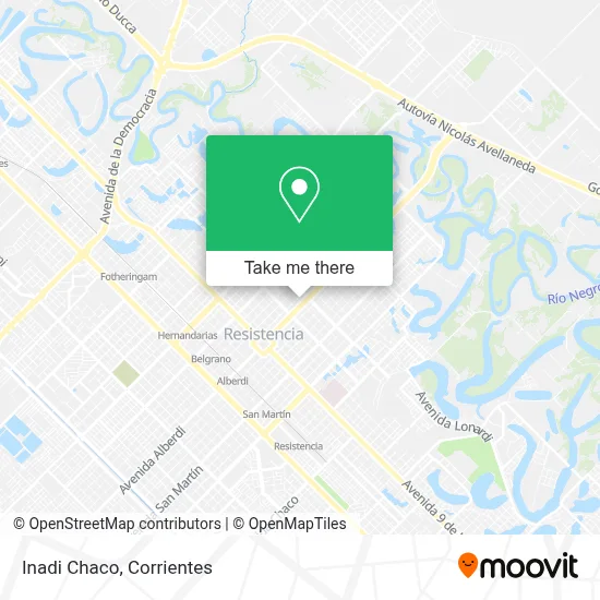 Inadi Chaco map