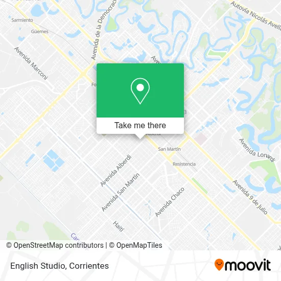 English Studio map