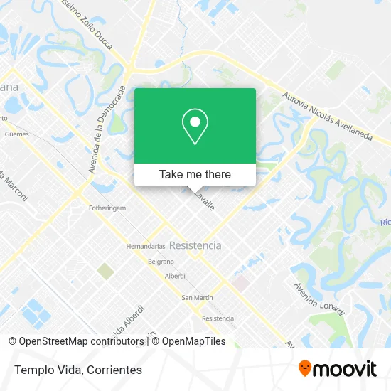 Templo Vida map
