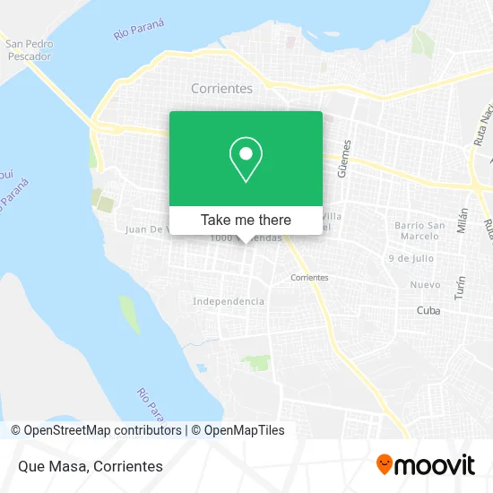 Que Masa map