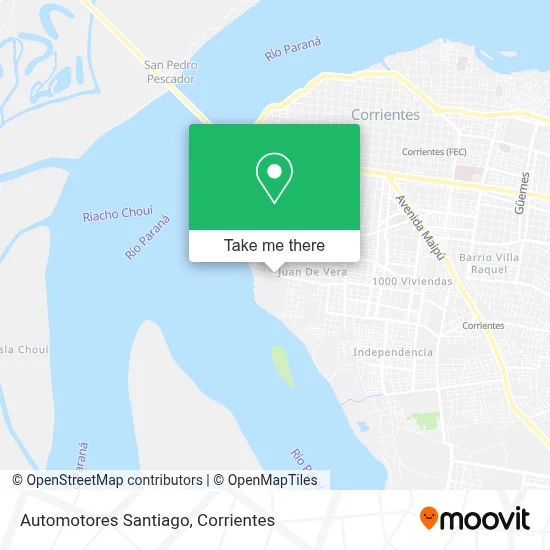 Automotores Santiago map