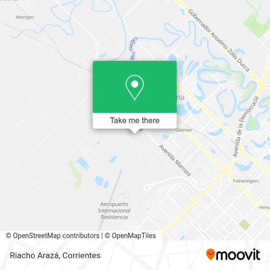 Riacho Arazá map