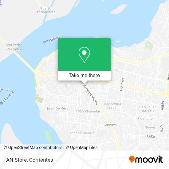 An Store map