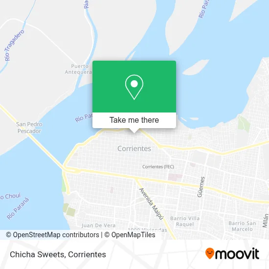 Chicha Sweets map