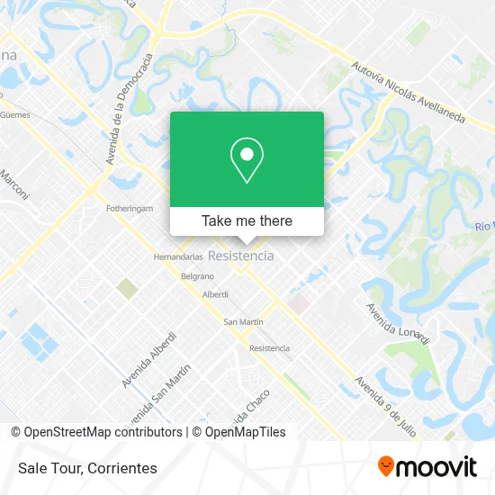 Sale Tour map