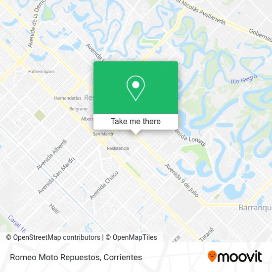 Romeo Moto Repuestos map