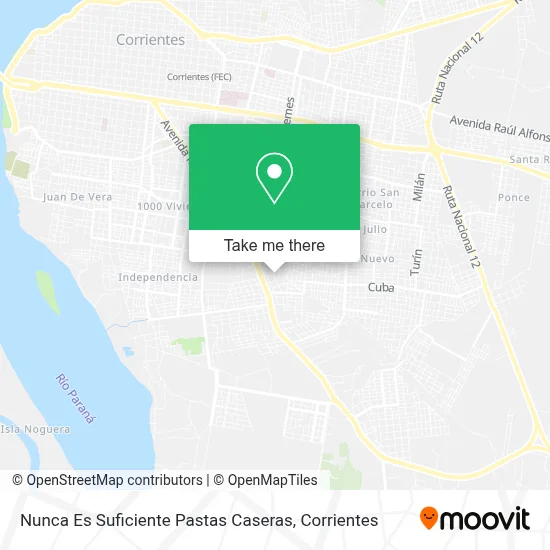 Nunca Es Suficiente Pastas Caseras map