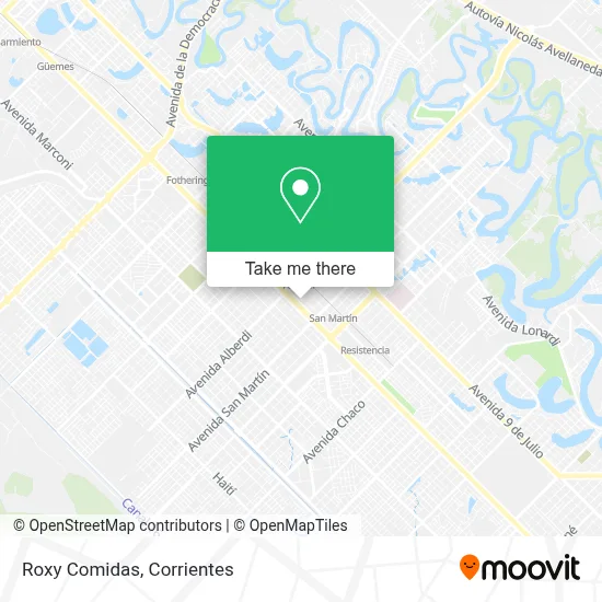 Roxy Comidas map
