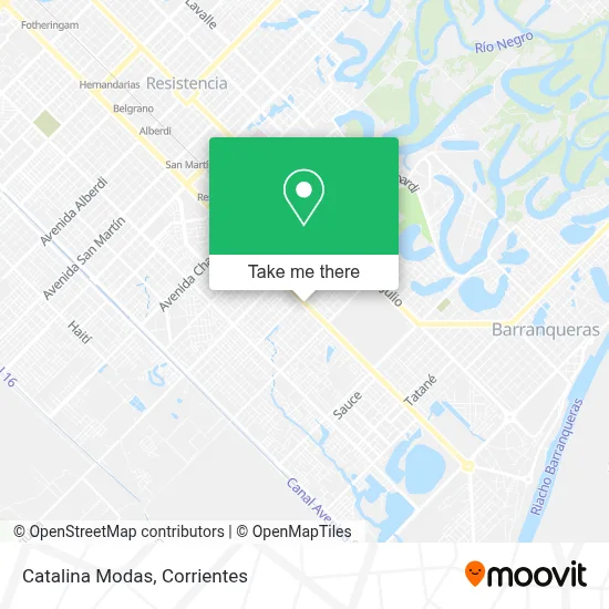 Catalina Modas map