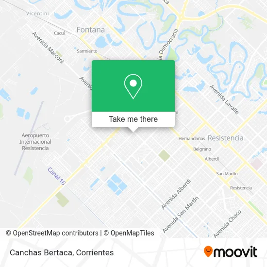 Canchas Bertaca map