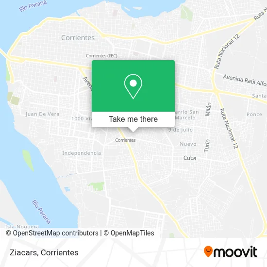 Ziacars map