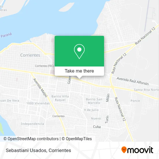 Sebastiani Usados map