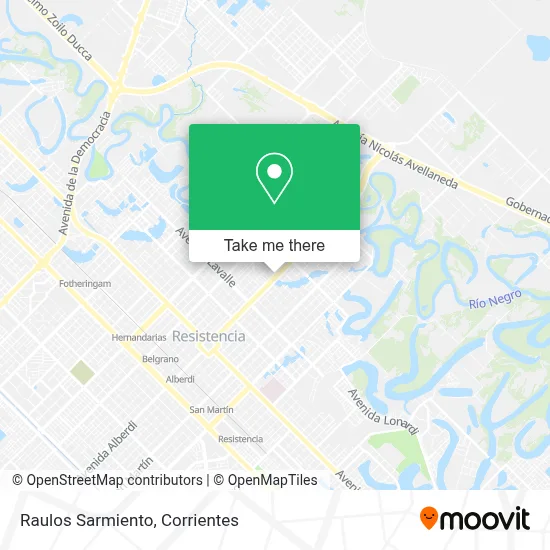 Raulos Sarmiento map