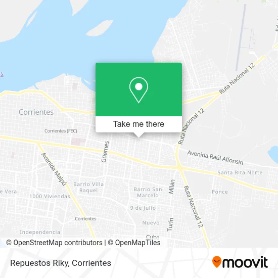 Repuestos Riky map