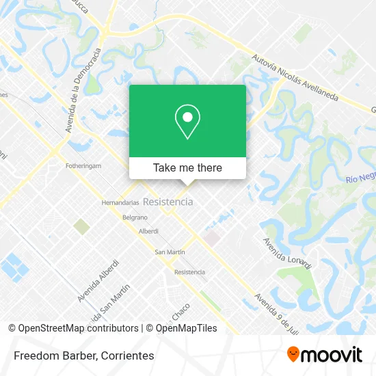 Freedom Barber map