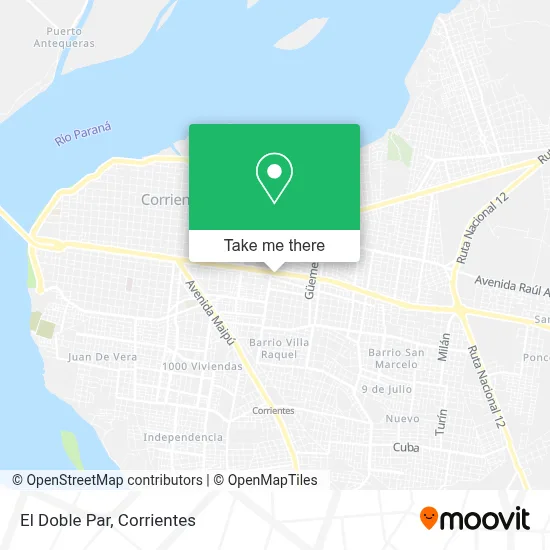 El Doble Par map