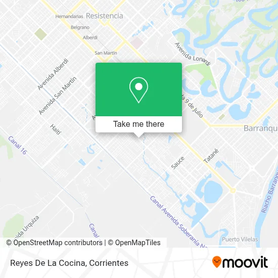 Reyes De La Cocina map